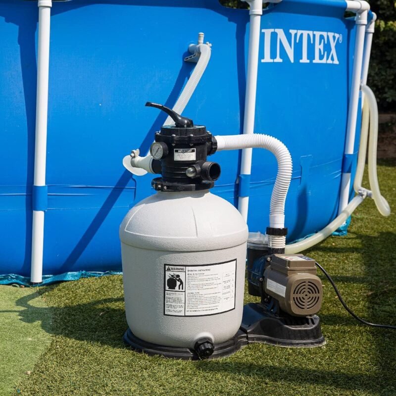XtremepowerUS 16" Sand Filter Swimming Pool 3/4 HP Pool Pump Timer 15,000GAL Above Ground Pool Set