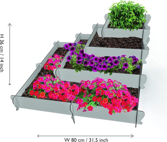 Raised Garden Bed Planter Kit: 4-Tier Modular Elevated Planter - Image 4