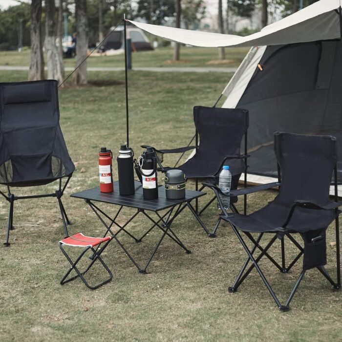 Damei century Foldable Camping Chair - Lightweight, Instant Setup for Beaches, Lawns, Sports - Image 5