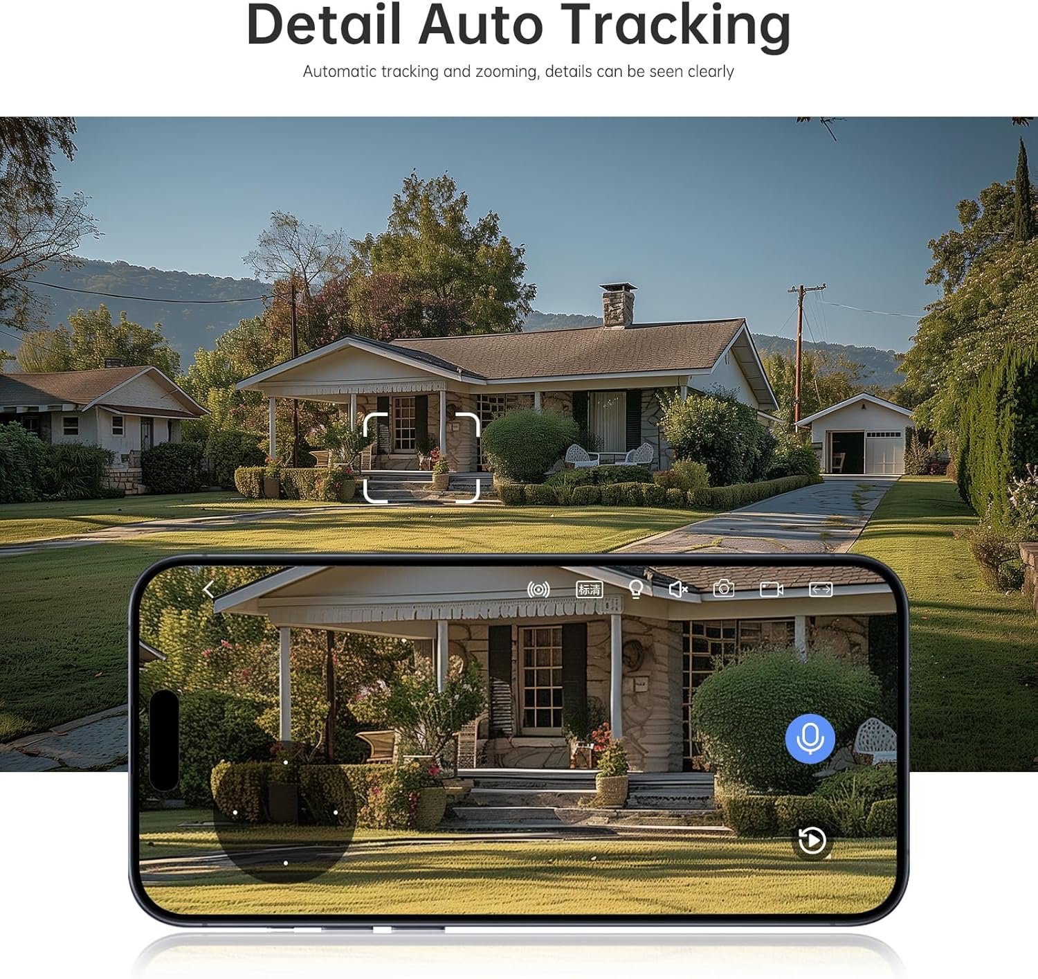 2K Light Bulb Security Camera Wireless Outdoor - 360° AI Motion Detection Cameras for Home Security Outside, 2.4G/5G Hz, Full-Color Night Vision, Auto Tracking, Siren Alarm, SD/Cloud Storage(2pack) - Image 7