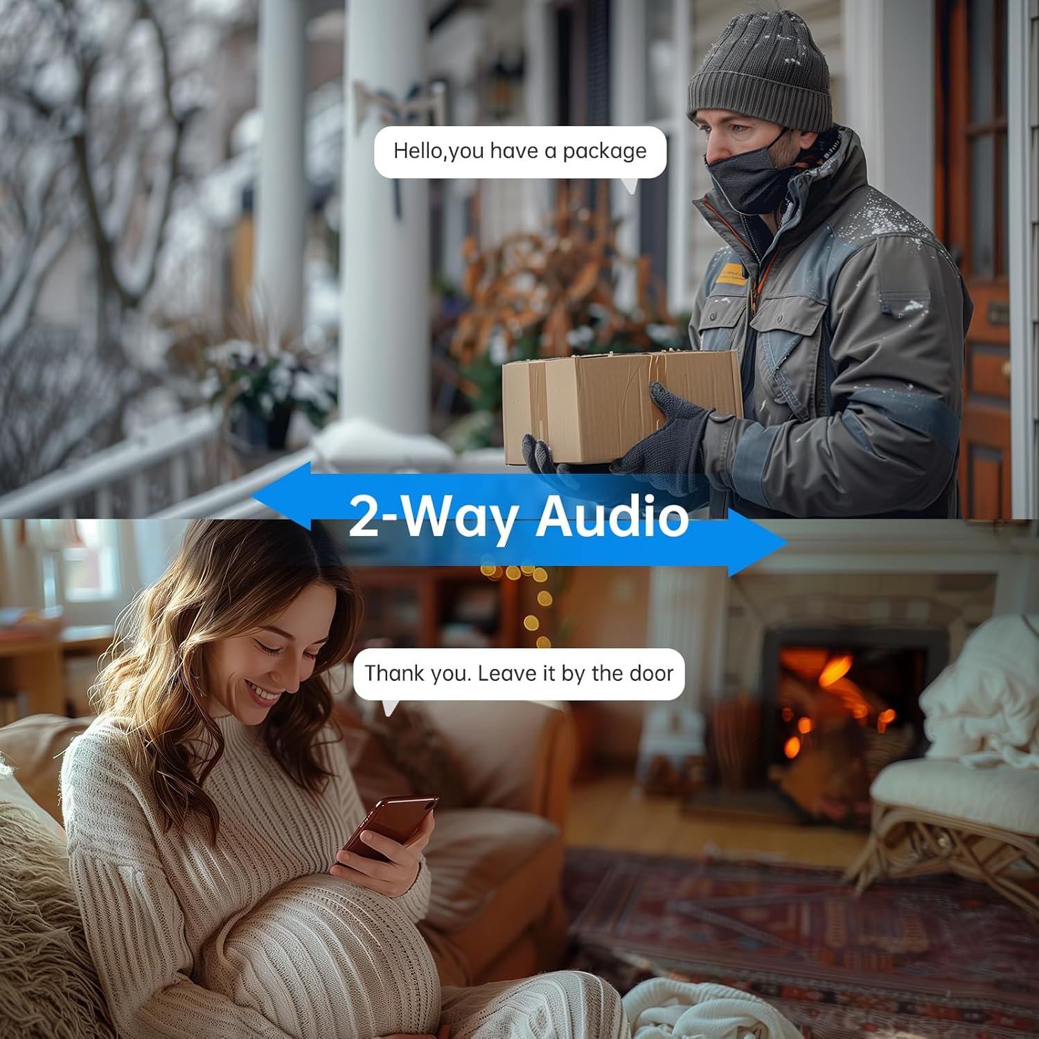 2K Light Bulb Security Camera Wireless Outdoor - 360° AI Motion Detection Cameras for Home Security Outside, 2.4G/5G Hz, Full-Color Night Vision, Auto Tracking, Siren Alarm, SD/Cloud Storage(2pack) - Image 4