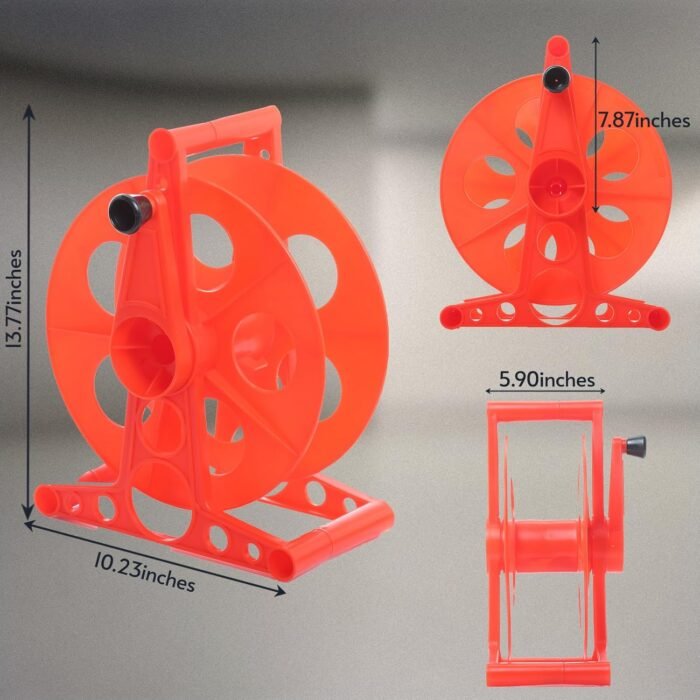 Homeon Wheels Cord Storage Reel with Handle Driven Easy to Use,Holds up to 135 feet - Image 2