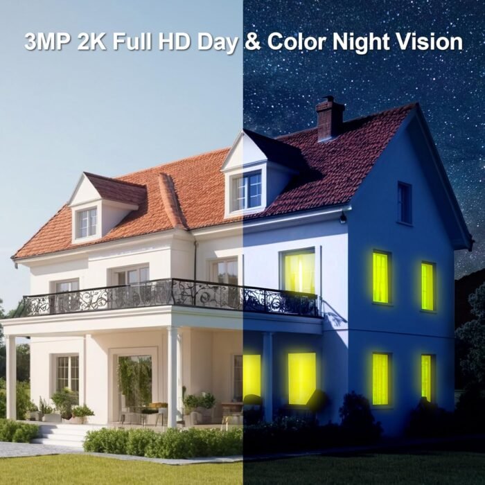 4G LTE Cellular Solar Security Cameras Wireless Outdoor, Solar Powered 3MP Camera 2K No WiFi Security Camera, PIR Motion Detection,Siren,Color Night Vision, SD/Cloud Storage (SIM Card Included) - Image 5