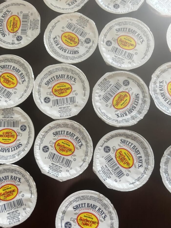 Sweet Baby Ray's Original Barbecue Sauce, Individual dipping serving Cups, 2 Oz. 36 count. When sold by TM Label, packed by TM Label.