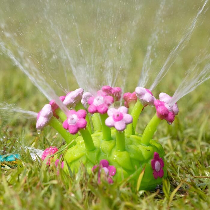 Melissa & Doug Sunny Patch Pretty Petals Flower Sprinkler Toy With Hose Attachment - Image 9