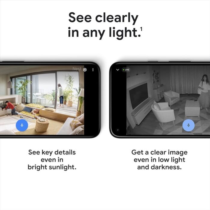 Google Nest Security Cam (Wired) - 2nd Generation - Fog, 1080p, Motion Only - Image 11