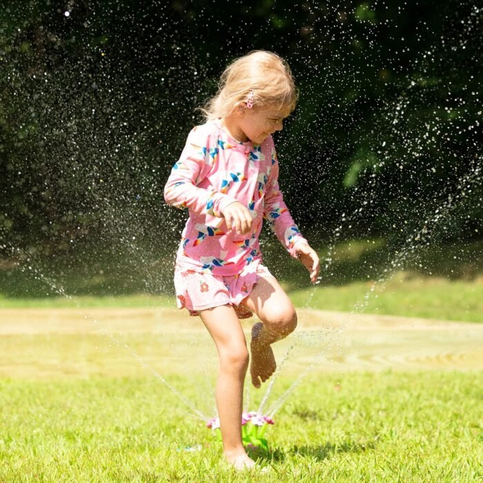 Melissa & Doug Sunny Patch Pretty Petals Flower Sprinkler Toy With Hose Attachment - Image 7