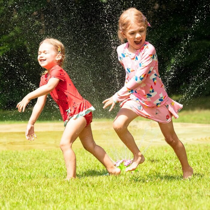Melissa & Doug Sunny Patch Pretty Petals Flower Sprinkler Toy With Hose Attachment - Image 2