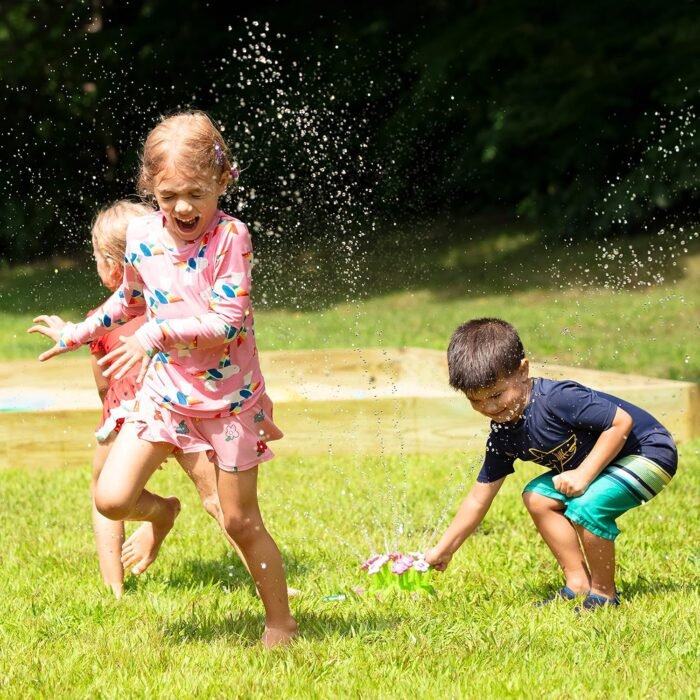 Melissa & Doug Sunny Patch Pretty Petals Flower Sprinkler Toy With Hose Attachment - Image 5
