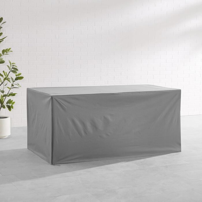 Crosley Furniture Patio Furniture Covers, Waterproof Outdoor Dining Table Cover for Backyard, Gray - Image 5