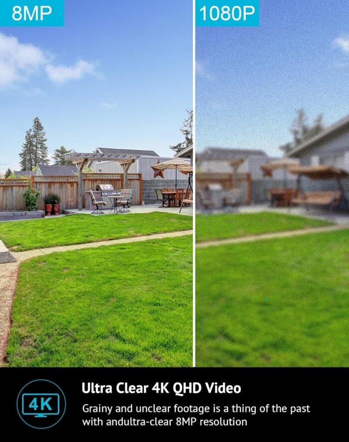 LaView 8MP 4K Security Cameras Outdoor Indoor Wired,IP65, Starlight Sensor & 100 Ft Night Vision,Motion/Person Detection,2-Way Audio/Spotlight,US Cloud,iOS & Android & Web Access - Image 3