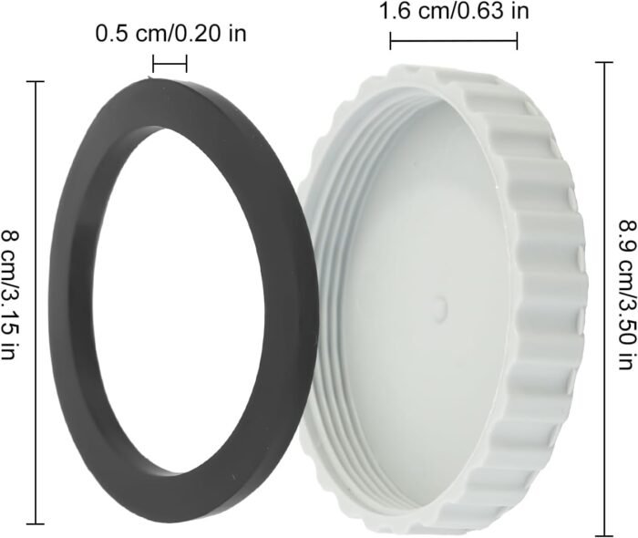 2Pcs Winter Plug Set Compatible with Pool Seal Pool Plugs for Above Ground Pool, Thickened Sealing Gasket, Freeze-Proof and Leak-Proof, Above Ground Pool Return Winter Plug - Image 3