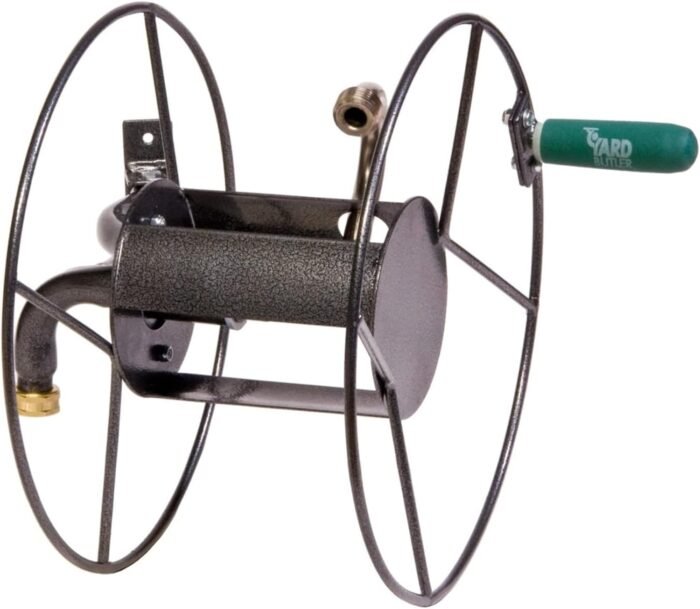 Yard Butler Swivel Hose Reel Garden Hose Holder Wall Mount Heavy Duty with 90 Degree Pivot - ISRM-90