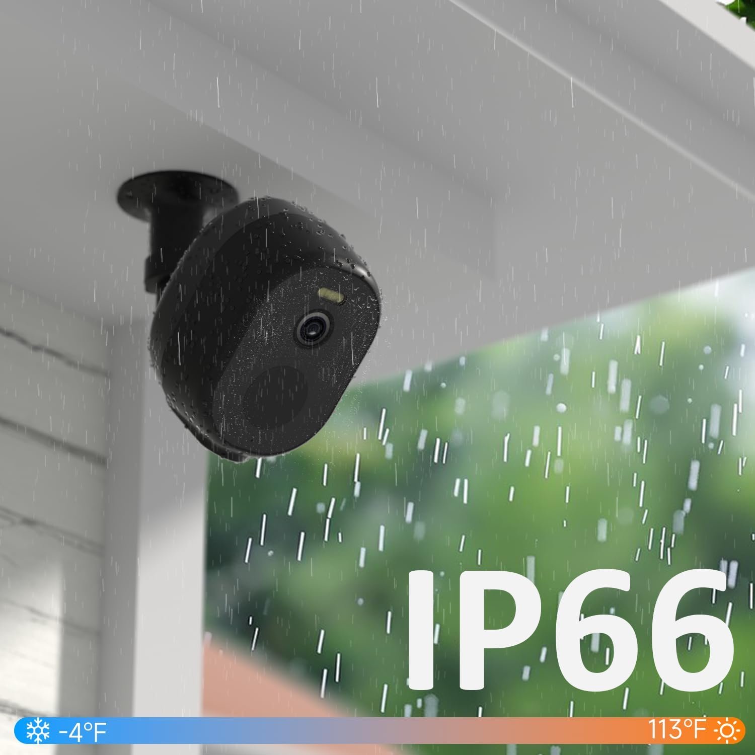 2.4GHz & 5GHz WiFi Security Cameras Wireless Outdoor, 2K/3MP QHD Home Security System 4-Cam Kit with 130°-Wide View, Night Vision, Spotlight,IP65 Waterproof, Support Alexa,Cloud/SD - Image 8