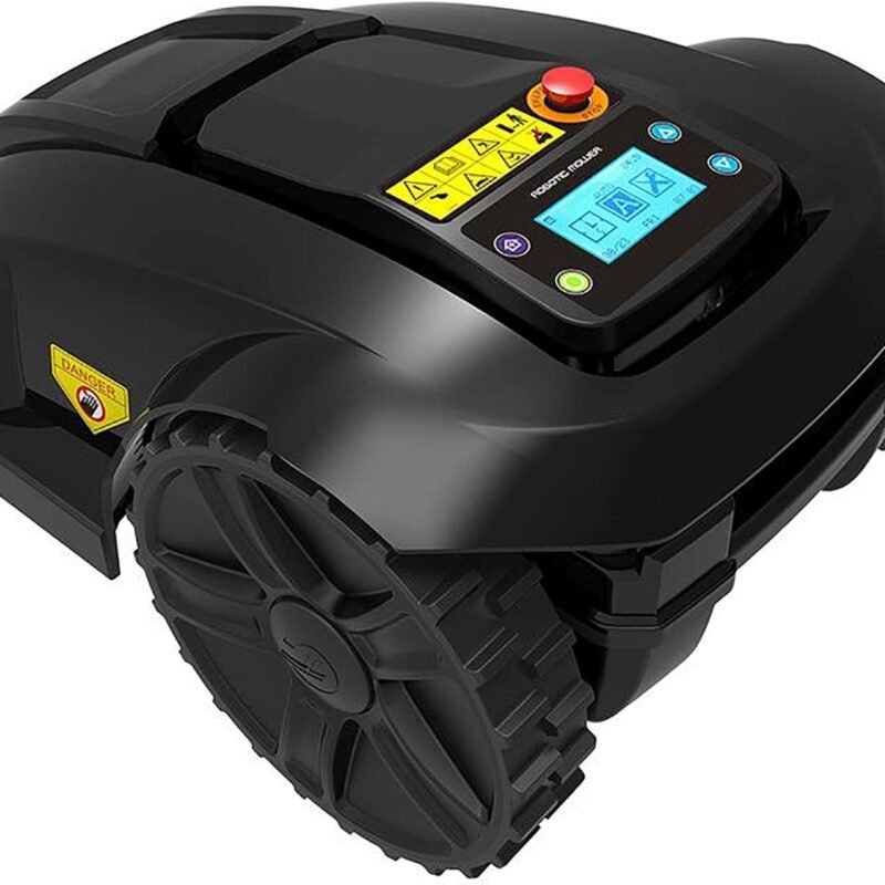 Robot Lawn Mower, Bluetooth App GPS Automatic Lawn Mower with Intelligent Detection of Lawn Density and Set workspace, Automatic Obstacle Avoidance, for Lawns Up to 2700 Sq Ft
