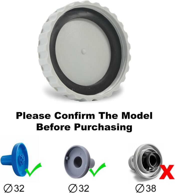 2Pcs Winter Plug Set Compatible with Pool Seal Pool Plugs for Above Ground Pool, Thickened Sealing Gasket, Freeze-Proof and Leak-Proof, Above Ground Pool Return Winter Plug - Image 2