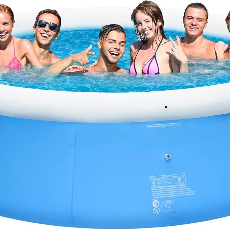Above Ground Pool for 6 Adults or 8 Kids, 12ft x 36in Sturdy Swimming Pool for Backyard, Outdoor, Easy Set up