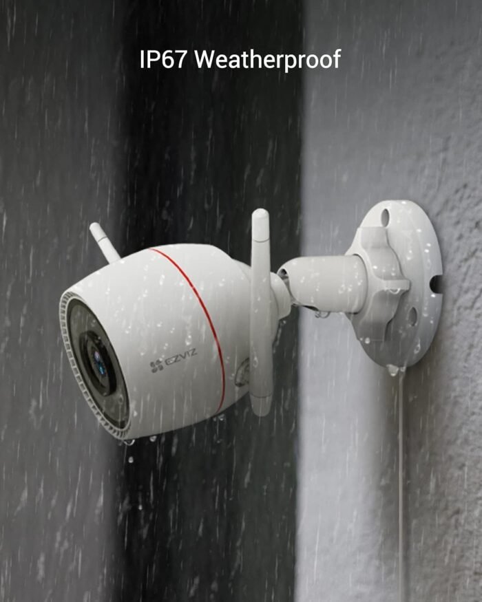 EZVIZ 2K Outdoor Camera for Home Security, WiFi Surveillance Camera Outside with Color Night Vision, No Subscription with Two-Way Talk, Motion Detection, IP67, Alexa/Google, 256 SD | C3TN 3MP - Image 5