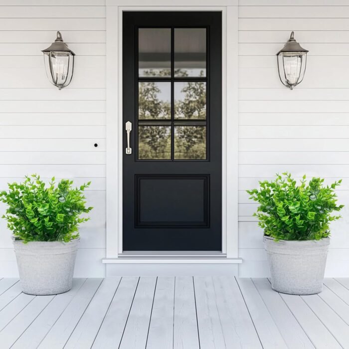 TURNMEON 20 Bundles Artificial Greenery Plants for Outdoors Spring Summer Decor, UV Resistant Fake Plants Faux Eucalyptus Plastic Shrubs Boxwood Fake Flowers Gardens Home Patio Outsides Decor(Green) - Image 3