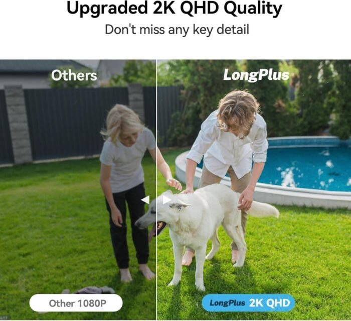 LongPlus ongplus Security Cameras Wireless Outdoor Camera Wireless Camera for Home Security, 2 Pack Battery Powered WiFi Cameras with AI Motion Detection, 2-Way Talk, Cloud/SD Storage - Image 3