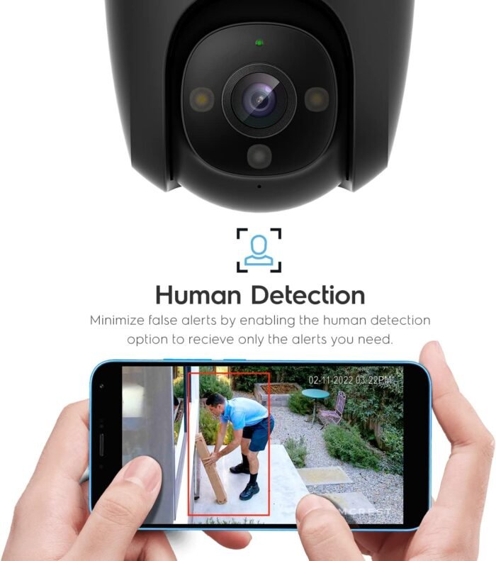 Amcrest 4MP Outdoor PT WiFi IP Camera Pan Zoom (Digital 16x) SmartHome WiFi Camera Security Speed Dome, Motorized Tilt, 98ft Nightcolor, (2.4Ghz), 107º FOV, IP66, 4MP, ASH47-W - Image 5