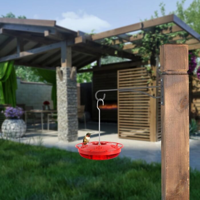 8" Plant Hangers 6 Pack, Hanging Plant Bracket for Wall Fence Porch Outdoor Indoor, Metal Plant Hooks for Basket, Flower, Planter, Feeder, Lantern, Wind Chime - Image 6