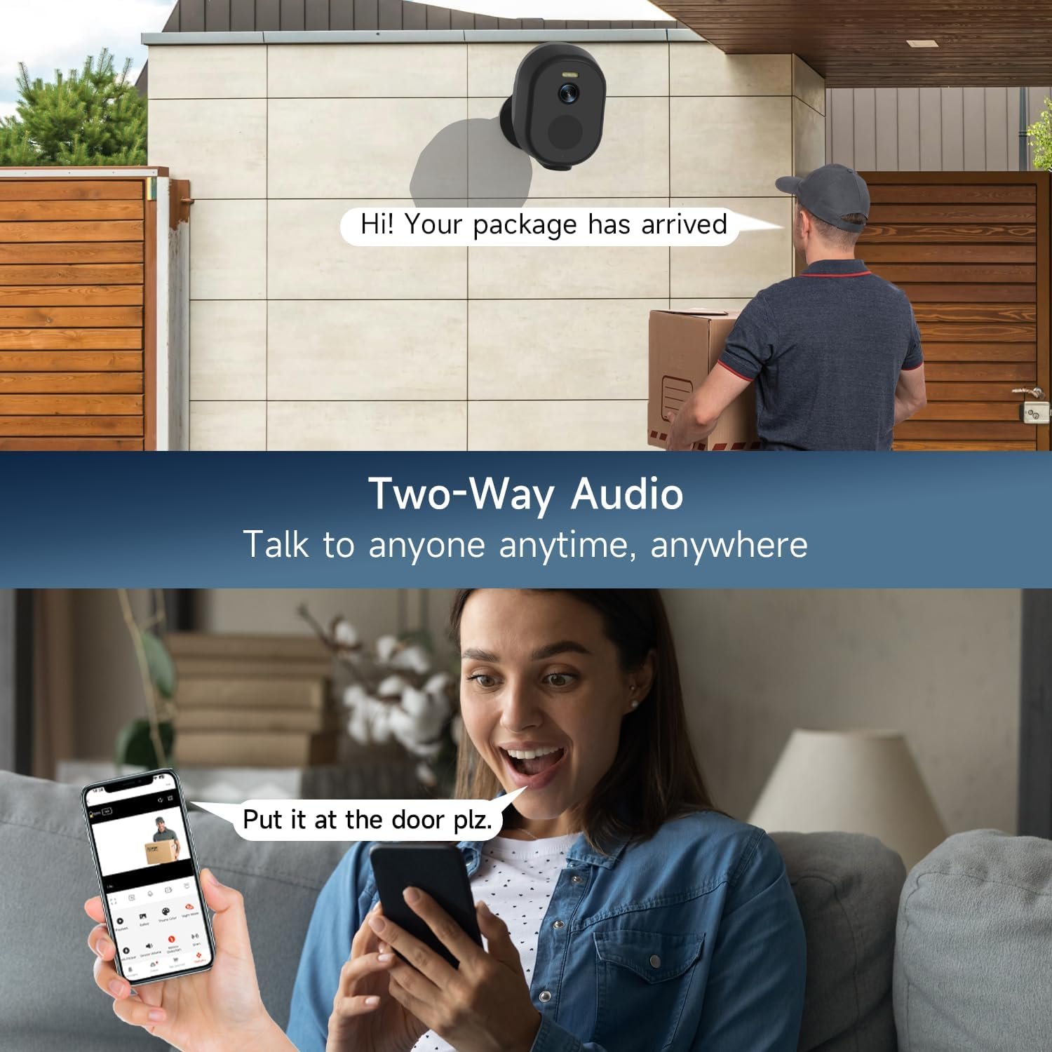 2.4GHz & 5GHz WiFi Security Cameras Wireless Outdoor, 2K/3MP QHD Home Security System 4-Cam Kit with 130°-Wide View, Night Vision, Spotlight,IP65 Waterproof, Support Alexa,Cloud/SD - Image 4