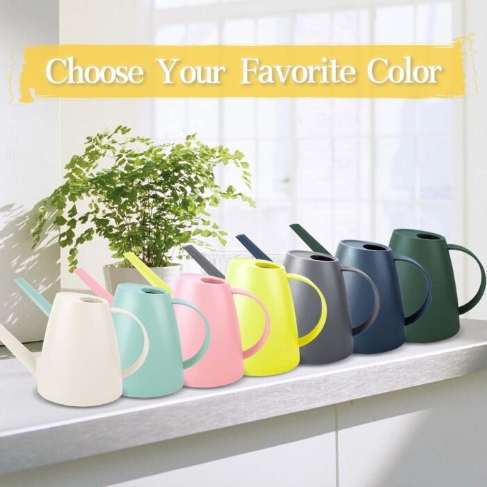 Watering Can for Indoor Plants, Small Watering Cans for House Plant Garden Flower, Long Spout Water Can for Outdoor Watering Plants 1. 8L 1/2 Gallon (Green) - Image 7