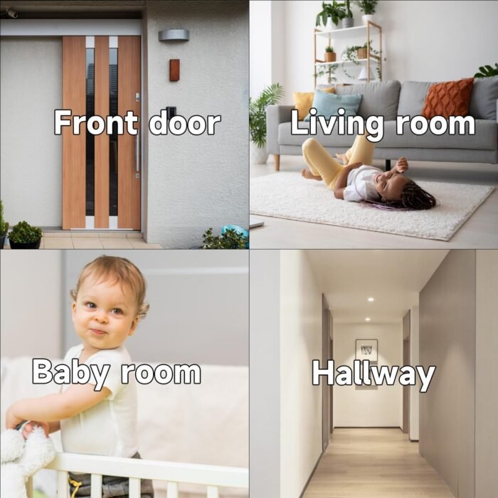 4pcs Solar Security Cameras Wireless Outdoor, 5G/2.4G WiFi Cameras with Solar Panel,2K Camera for Home Security with AI Detection, Siren,Color Night Vision, 2-Way Talk, IP65, Works/Alexa, Cloud/SD - Image 9
