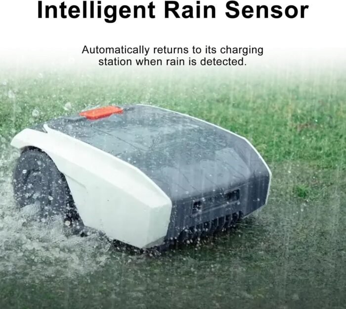 Mowing Robot, Automatic Lawn Mower, APP Controlled, Self-Charging Robotic Lawn Mowers, with Optical Navigation, Obstacle Avoidance for Garden Lawn - Image 6
