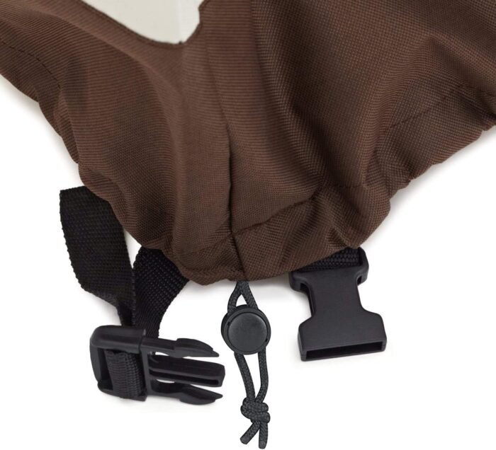 Amazon Basics Outdoor Patio Chair Covers Waterproof, Anti-UV, Durable, Set of 2, Beige/Tan - Image 2