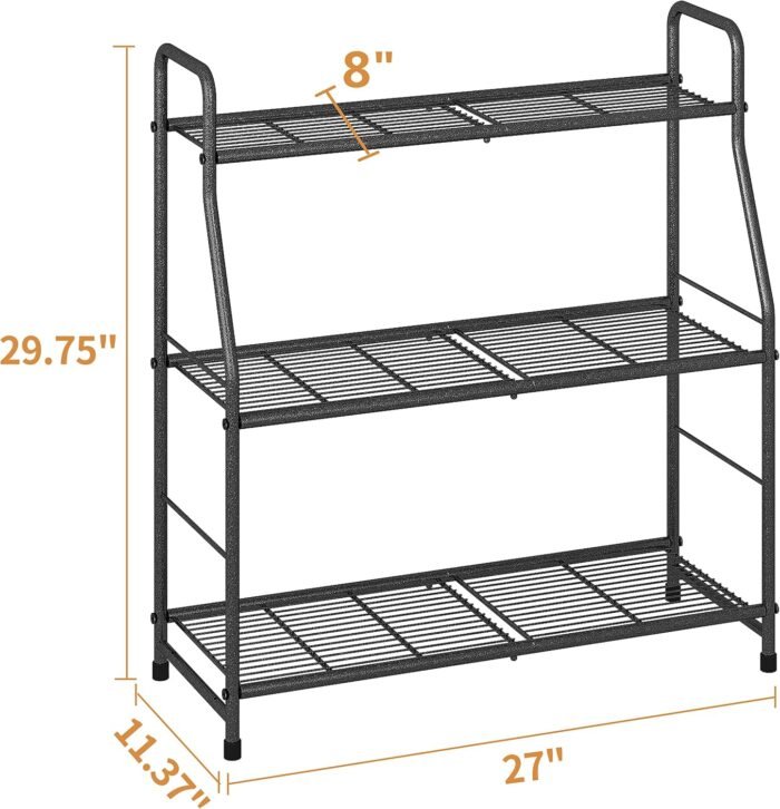 Simple Trending Plant Stand Outdoor Indoor 3 Tier Metal Waterproof Plant Shelf for Living Room Balcony Garden - Image 6