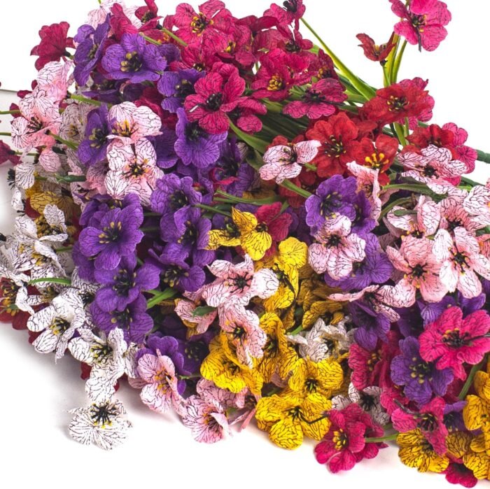 24 Bundles Artificial Flowers for Outdoor & Indoor , UV-Resistant Faux Plastic Plants Decor for Hanging Planters, Garden Porch, Window Box - Weather-Resistant Home Decor for Farmhouse, Wedding, Patio - Image 3