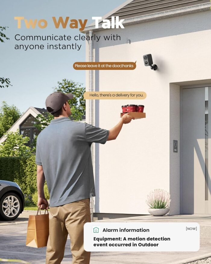 Security Cameras Wireless Outdoor Battery: 2K WiFi Camera Indoor for Home Security System - CCTV Camera Waterproof Night Vision Camaras de Seguridad para Casa Inalambricas - Image 8