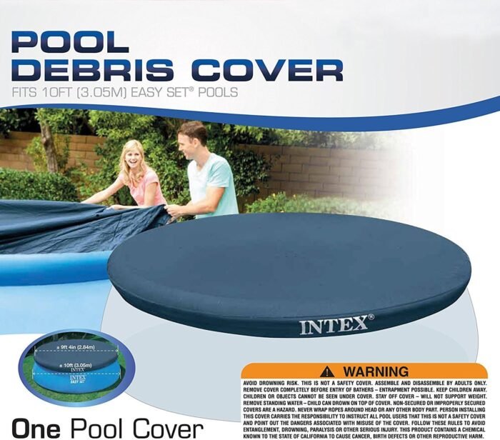 10-Foot Round Easy Set Pool Cover by Intex