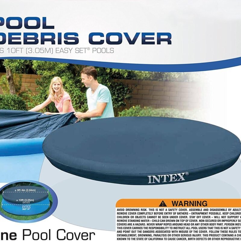 10-Foot Round Easy Set Pool Cover by Intex