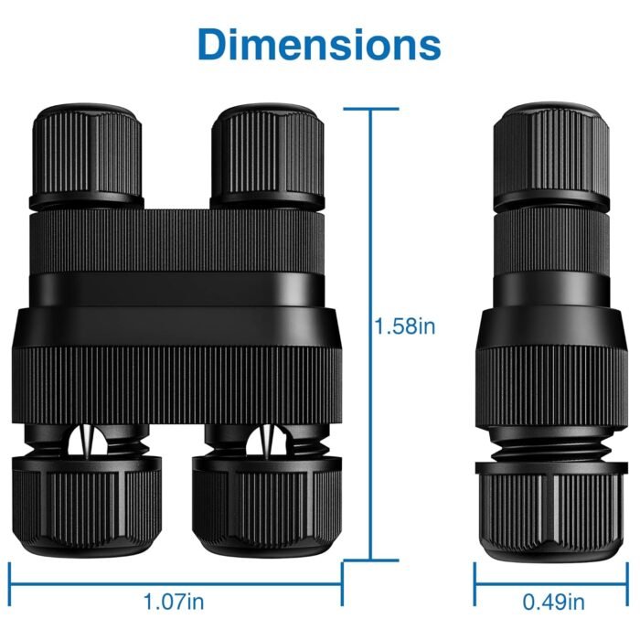 SUNVIE Fastlock2 Low Voltage Landscape Lighting Connectors - Waterproof 12-18 Gauge Outdoor Low Voltage Wire Connectors (24 Pack) - Image 6