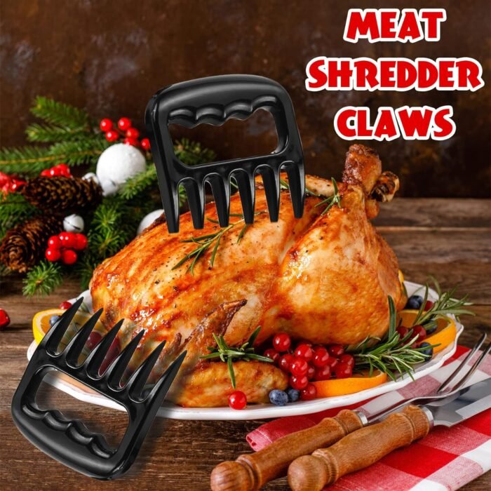 ROMANTICIST 27pcs Heavy Duty Grilling Gifts for Men Dad Fathers Day, Extra Thick BBQ Accessories Tools Set, Stainless Steel Grill Utensils Kit with Meat Claws, Carrying Bag for Outdoor Camping Black - Image 2
