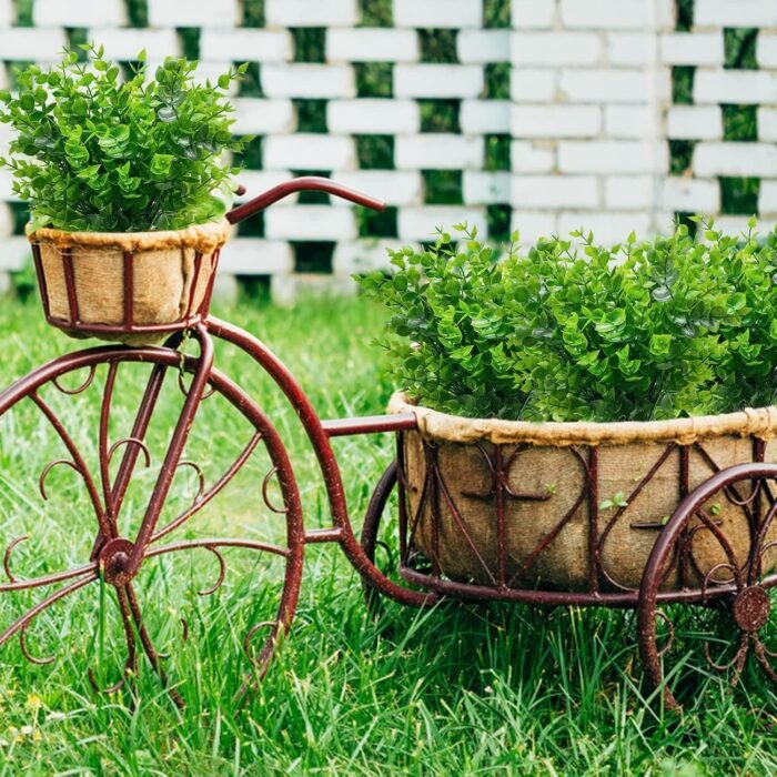TURNMEON 20 Bundles Artificial Greenery Plants for Outdoors Spring Summer Decor, UV Resistant Fake Plants Faux Eucalyptus Plastic Shrubs Boxwood Fake Flowers Gardens Home Patio Outsides Decor(Green) - Image 7