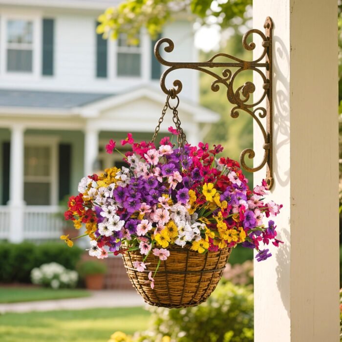 24 Bundles Artificial Flowers for Outdoor & Indoor , UV-Resistant Faux Plastic Plants Decor for Hanging Planters, Garden Porch, Window Box - Weather-Resistant Home Decor for Farmhouse, Wedding, Patio - Image 5