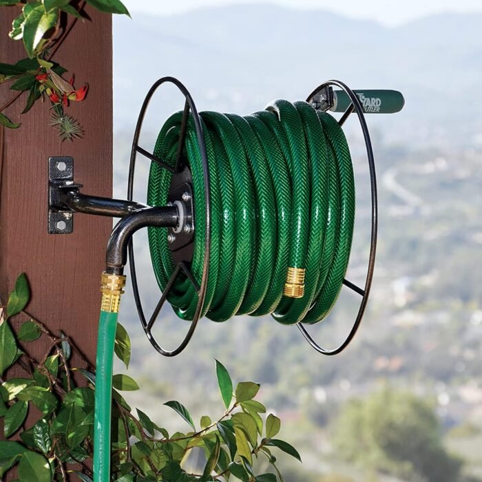 Yard Butler Swivel Hose Reel Garden Hose Holder Wall Mount Heavy Duty with 90 Degree Pivot - ISRM-90 - Image 5