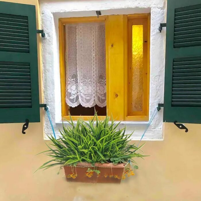 12 Bundles Artificial Outdoor Plants UV Resistant Fake Grass Plants Faux Plastic Plants Greenery Shrubs for Home Garden Pathway Window Box Front Porch Spring Summer Decor, Green - Image 6