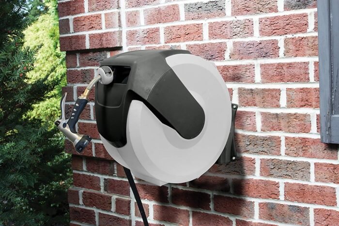 AMES 2416500 NeverLeak AutoWinder Retractable Wall Mount Reel 100-Foot Hose Capacity - Image 4