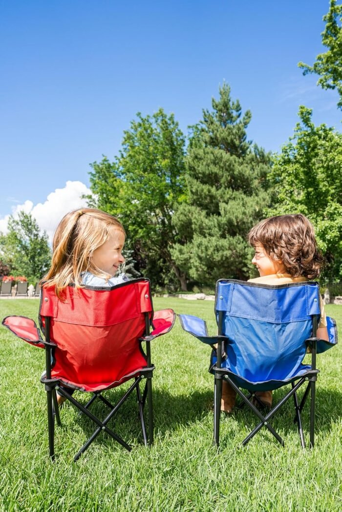 Pacific Play Tents Ruby Red Kids Super Folding Chair, 14" L x 14" W x 23.5" H - Image 3