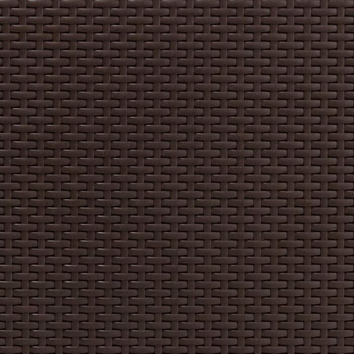 Flash Furniture Seneca Chocolate Brown Faux Rattan Chair with All-Weather Beige Cushion - Image 10