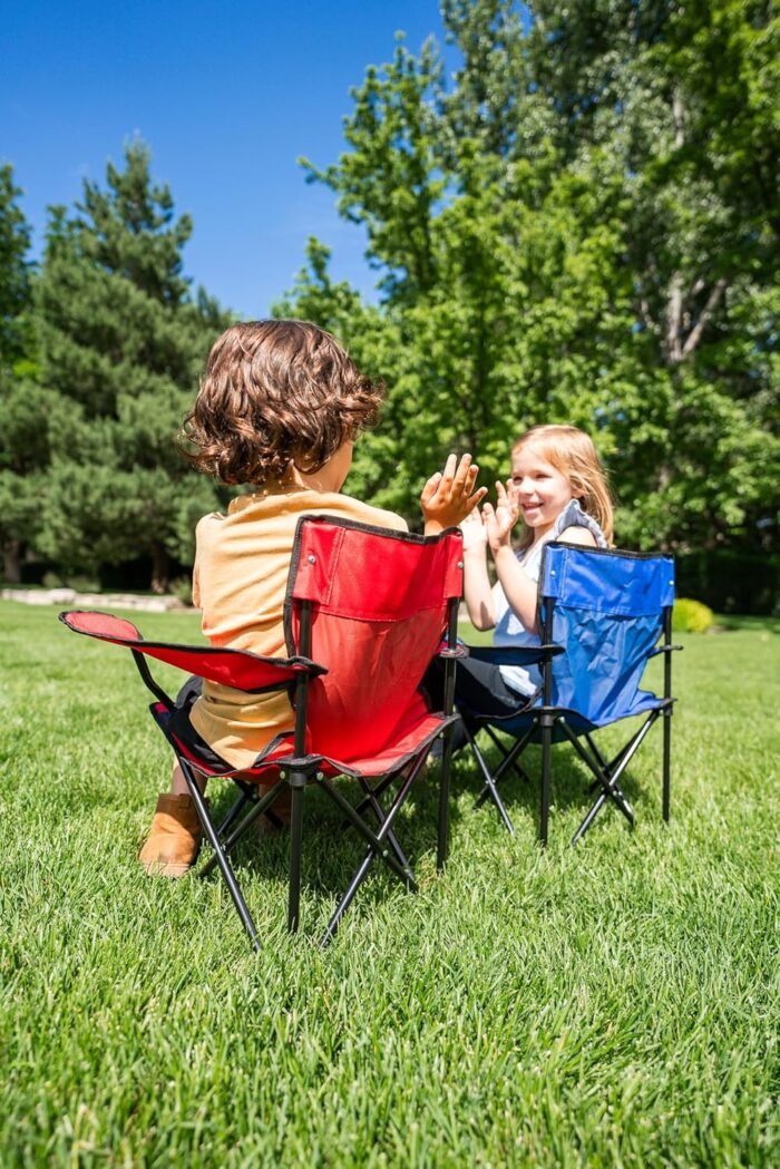 Pacific Play Tents Ruby Red Kids Super Folding Chair, 14" L x 14" W x 23.5" H - Image 4