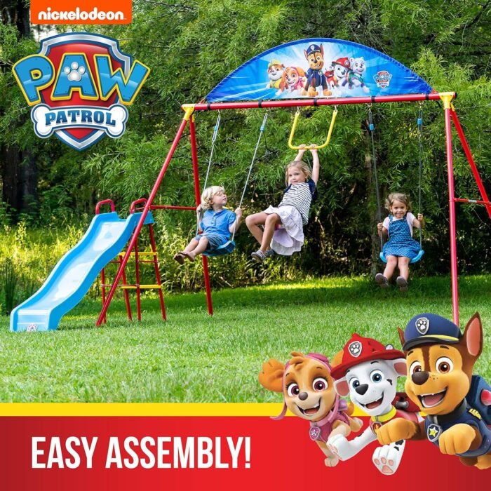 Swurfer PAW Patrol Swing Sets for Backyard, Swingset Outdoor for Kids - Image 2