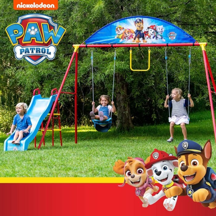 Swurfer PAW Patrol Swing Sets for Backyard, Swingset Outdoor for Kids - Image 6