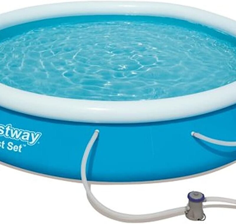 Bestway 57275E Fast Set Above Ground Swimming Pool Set, 12 ft x 30 in