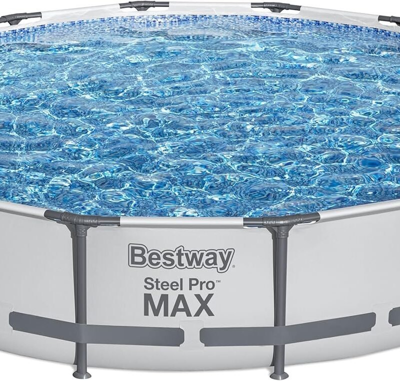 Bestway Steel Pro MAX 14' x 33" Round Above Ground Pool Set | Includes 530gal Filter Pump